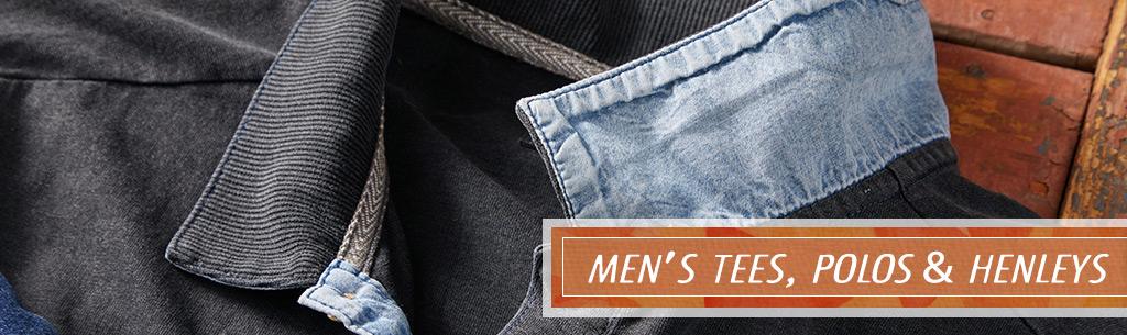 Men's Tees, Polos & Henleys