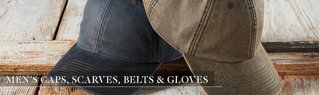 Men's Caps, Scarves, Belts & Gloves
