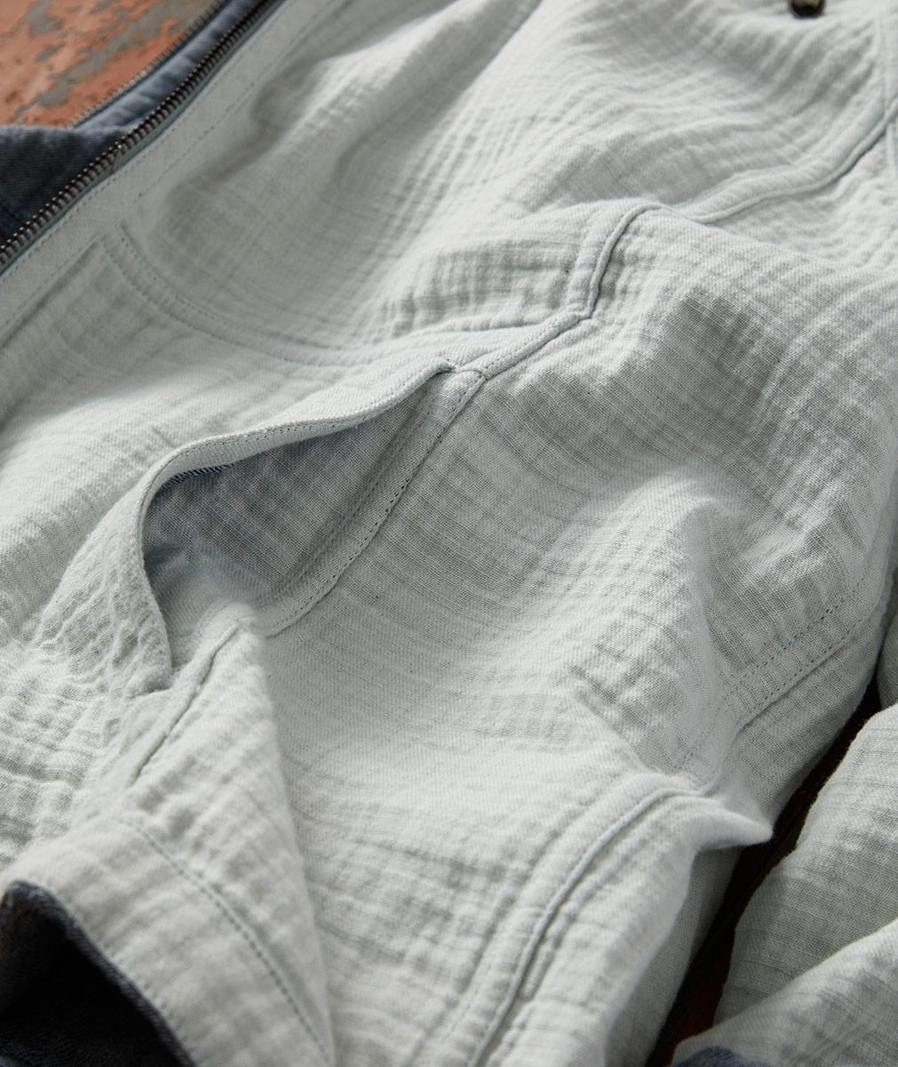Men's Reversible Flux Jacket in 100% Cotton | Carbon2Cobalt