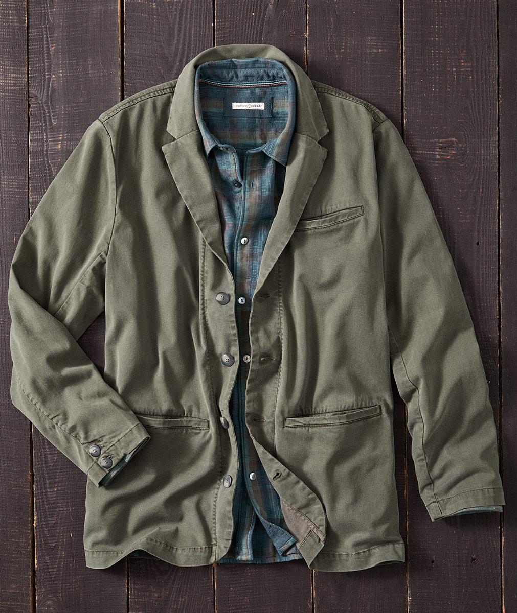 Men's Icon Casual Blazer in Cotton-Tencel | Carbon2Cobalt