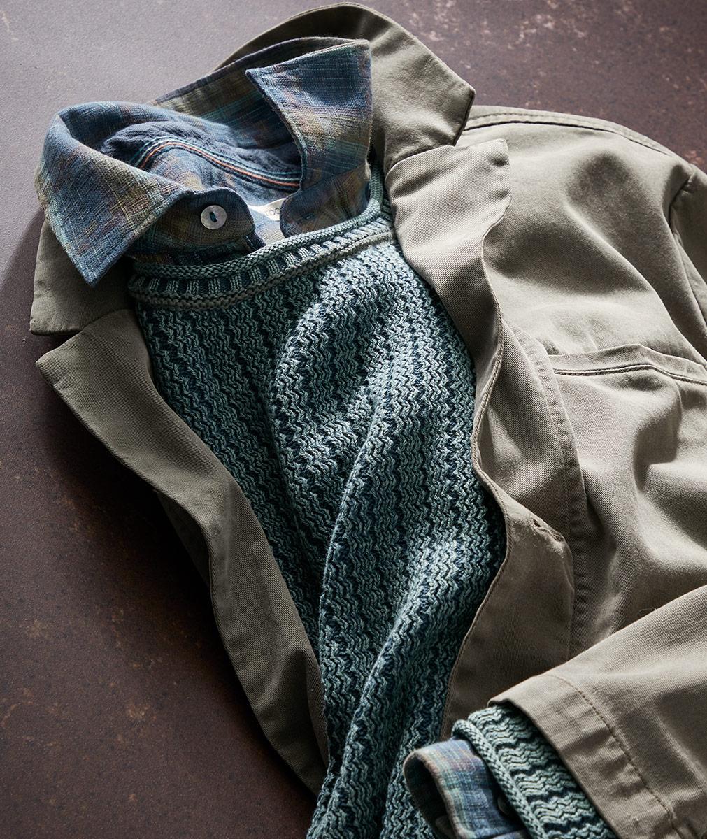 Men's Icon Casual Blazer in Cotton-Tencel | Carbon2Cobalt