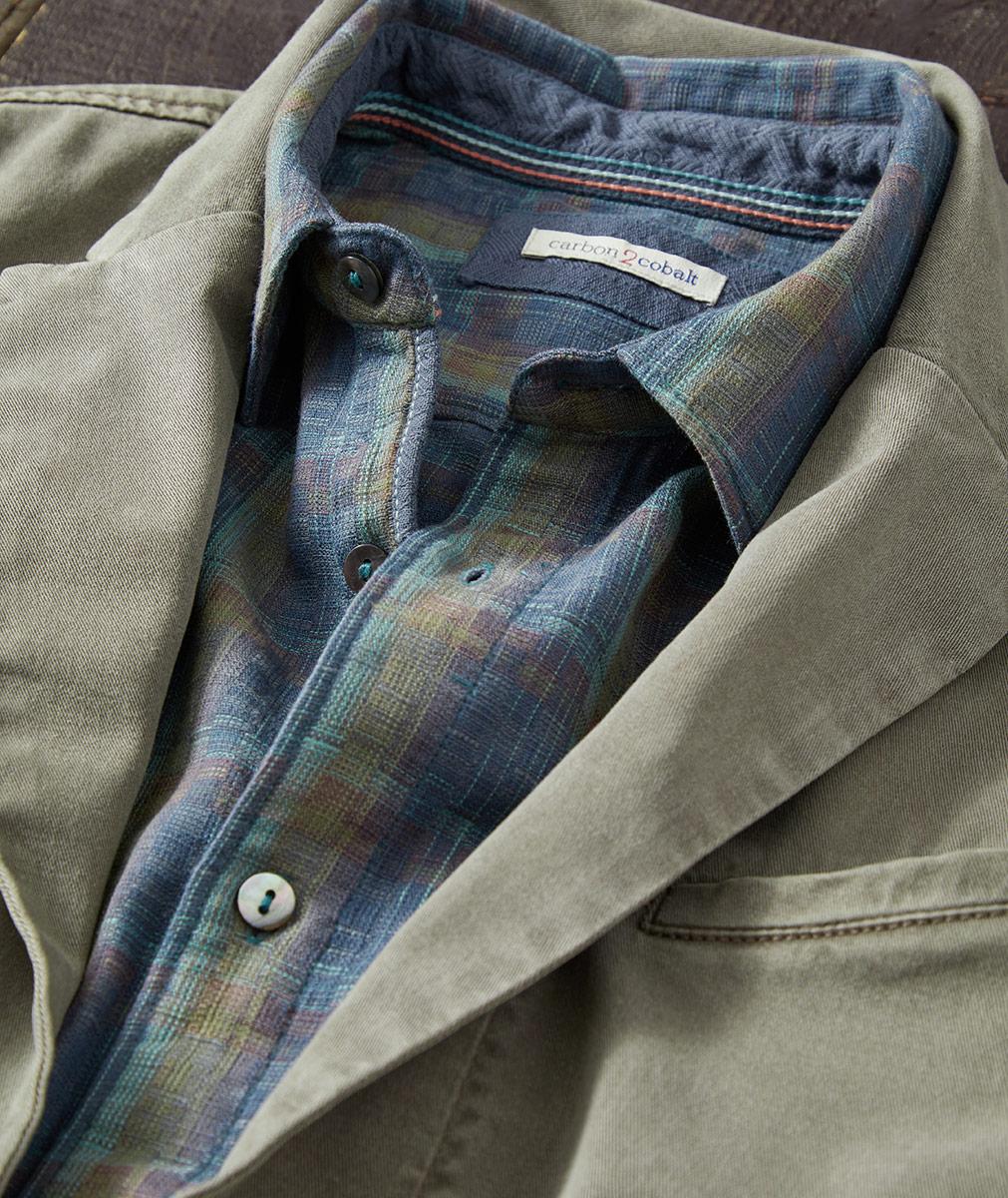 Men's Icon Casual Blazer in Cotton-Tencel | Carbon2Cobalt