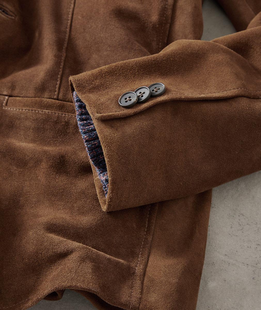 Men's Superlative Suede Blazer | Element: Reserve Carbon2Cobalt