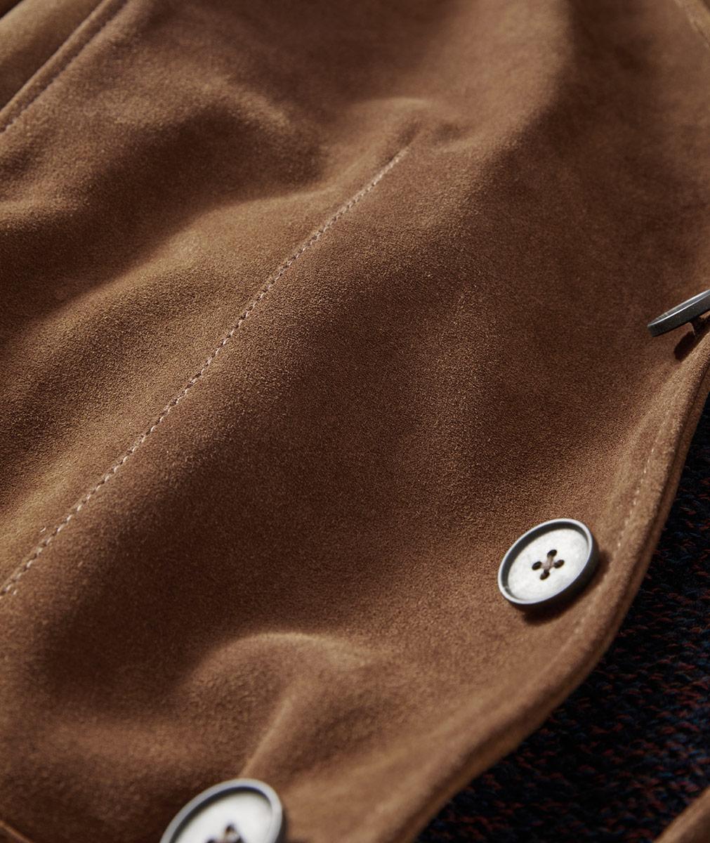 Men's Superlative Suede Blazer | Element: Reserve Carbon2Cobalt
