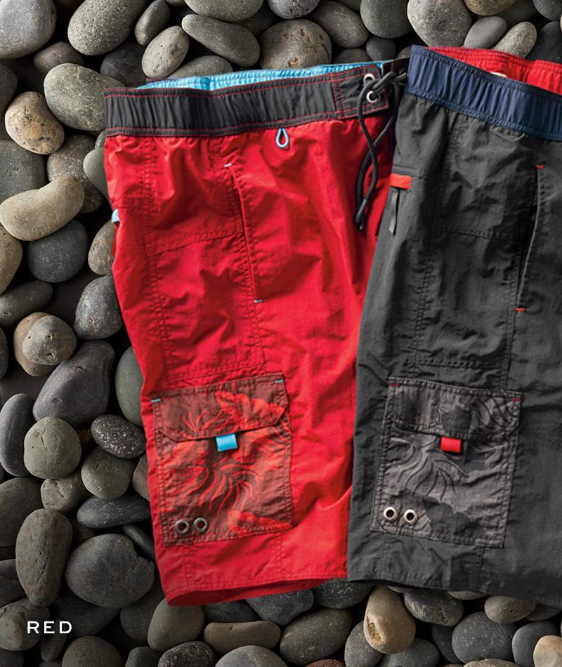 Men's Jetty Shorts in Quick-Dry Taslan Nylon Carbon2Cobalt