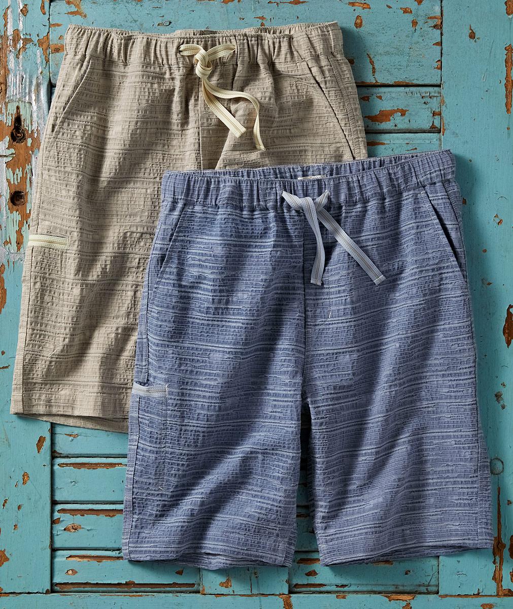elastic waist dress shorts for men Mens Elastic Waist Shorts