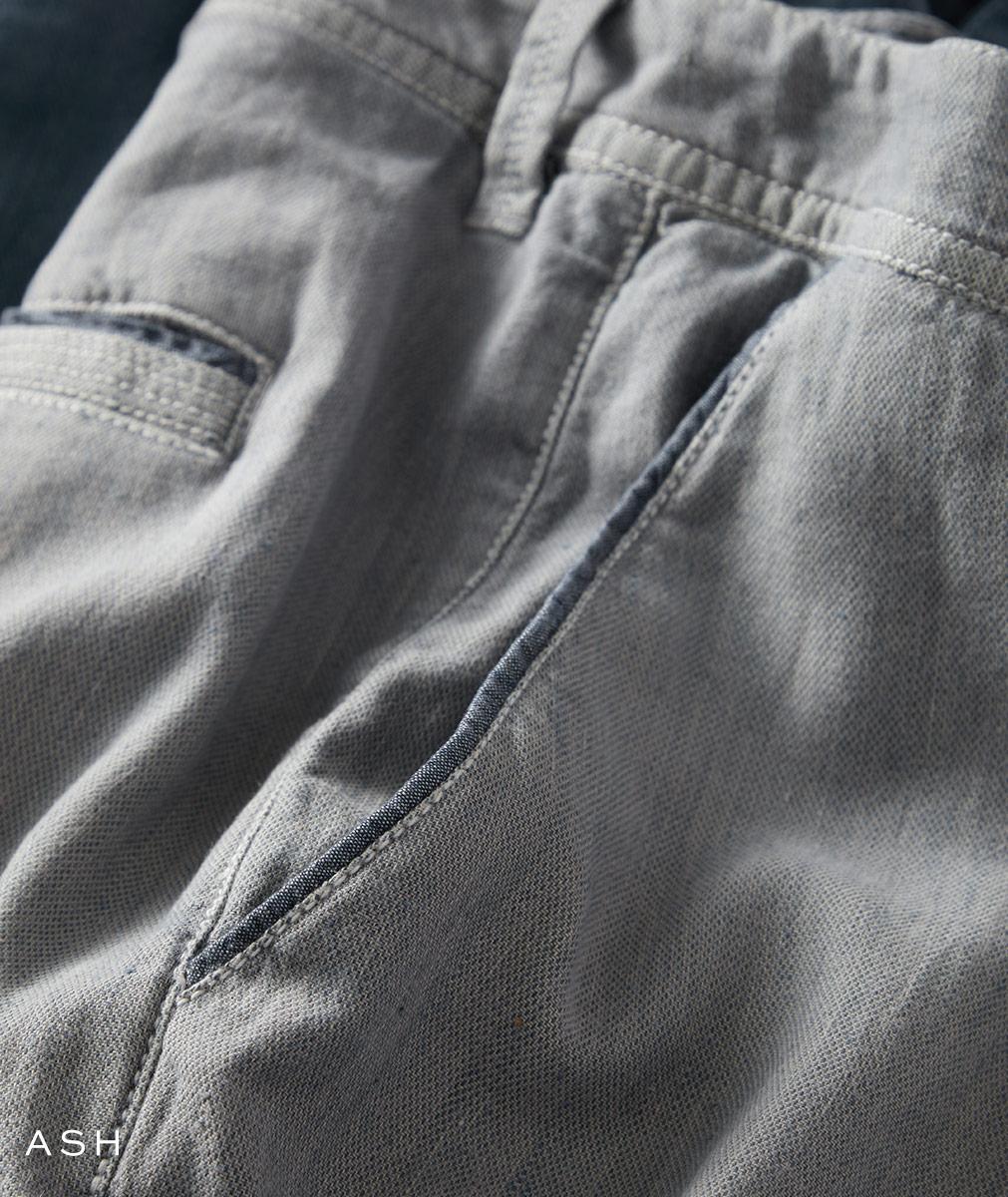 Men's Sojourn Pant in Cotton-Linen Stretch | Carbon2Cobalt