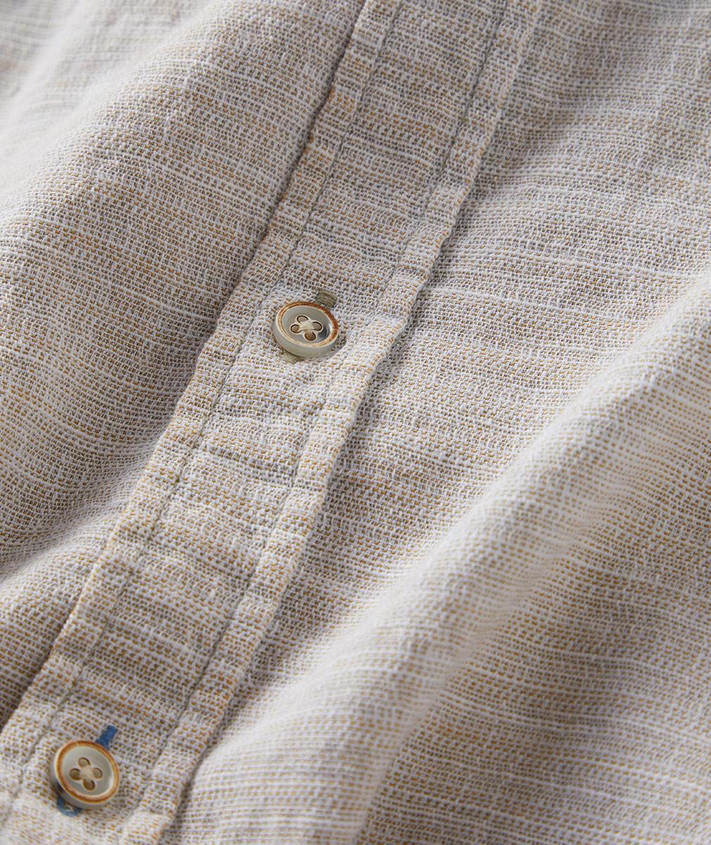 Men's Long-Sleeve Chill Dobby Shirt in 100% Cotton | Carbon2Cobalt