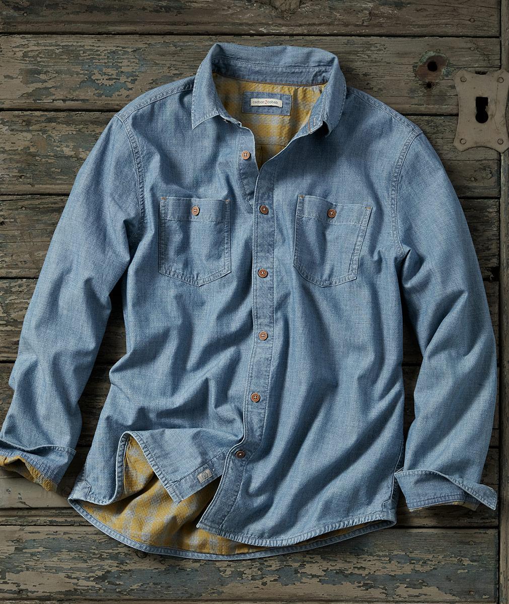 Men's Unexpected Chambray Shirt | Carbon2Cobalt