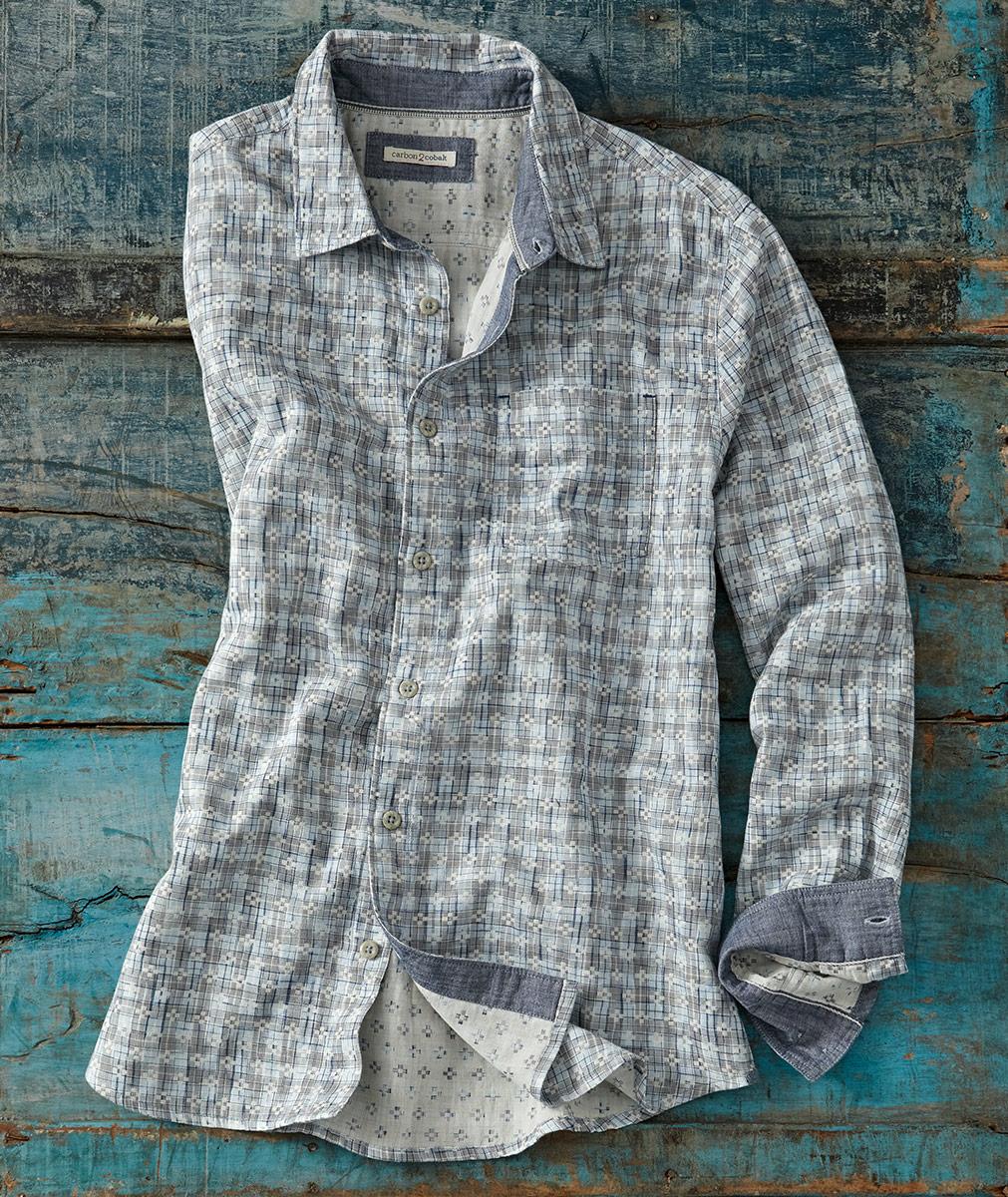 Men's Everything Dobby Shirt | Carbon2Cobalt