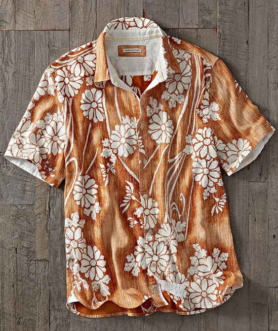 mens floral dress shirts short sleeve Express Men's Embroidered Floral Cotton Short Sleeve Shirt in Blue XL
