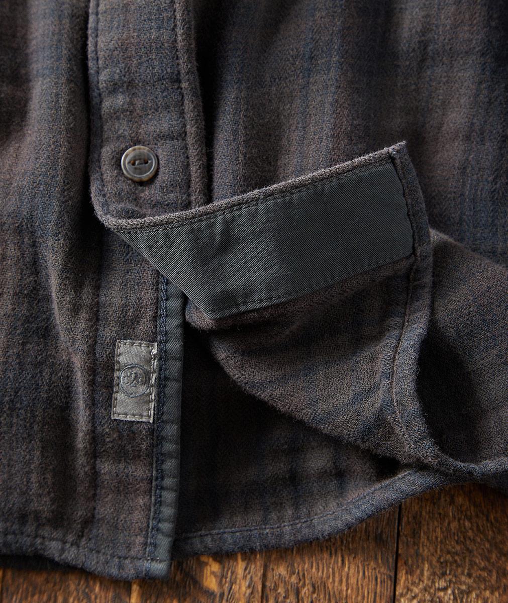 Men's Tonal Plaid Double Cloth Shirt | Carbon2Cobalt