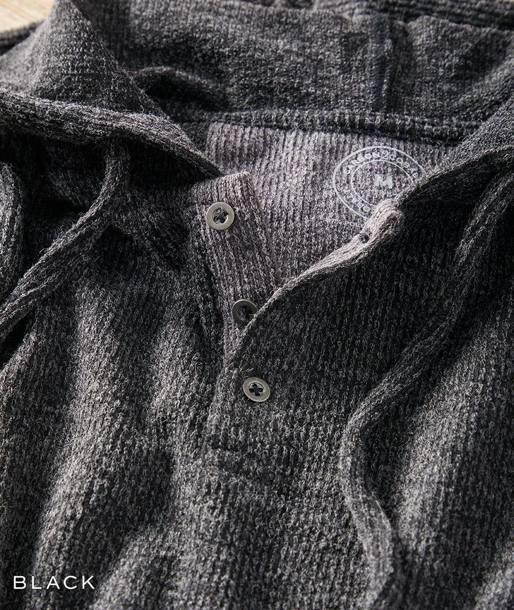 Men's Aloft Hoodie in Boucle Rib-Knit | Carbon2Cobalt