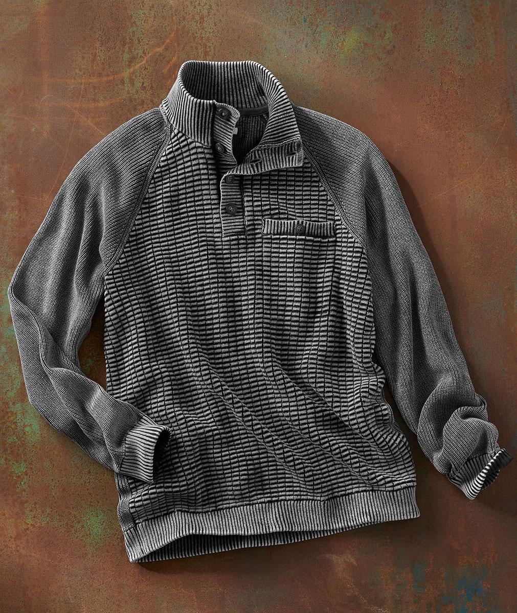 Men s Sweaters Casual Refined Cool Carbon2Cobalt