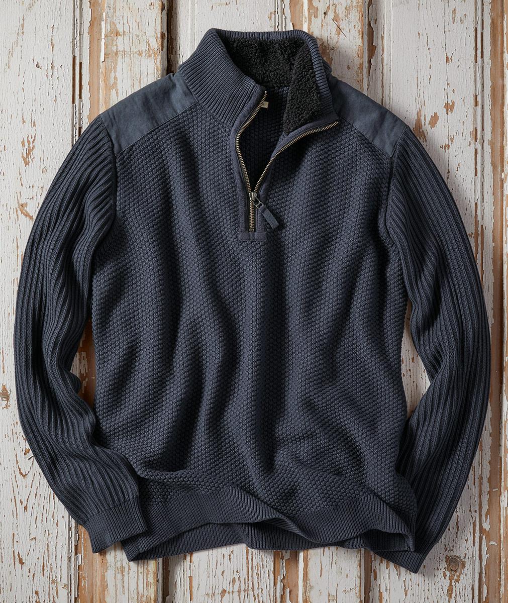 Men's Sandycove Fisherman Sweater | Carbon2Cobalt