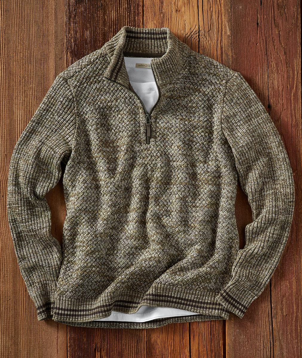 Men's Ivy Fisherman Sweater | Carbon2Cobalt
