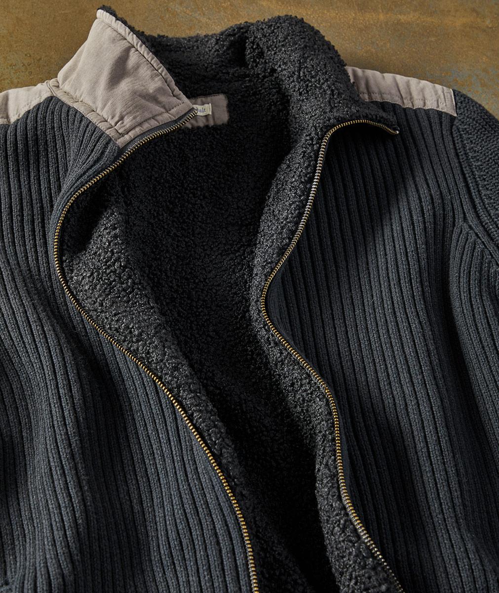 Men's Slalom Zip Cardigan | Carbon2Cobalt