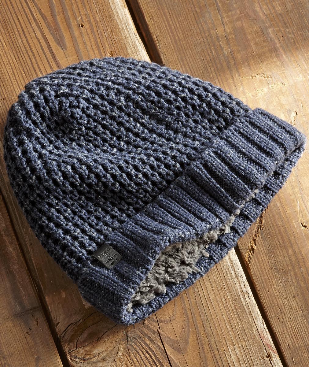 sherpa lined beanie mens