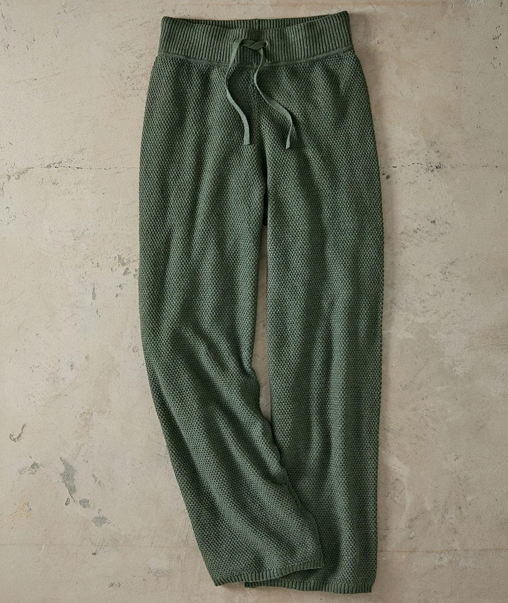 Women's Quiet Luxury Wide Leg Knit Pants | Carbon2Cobalt