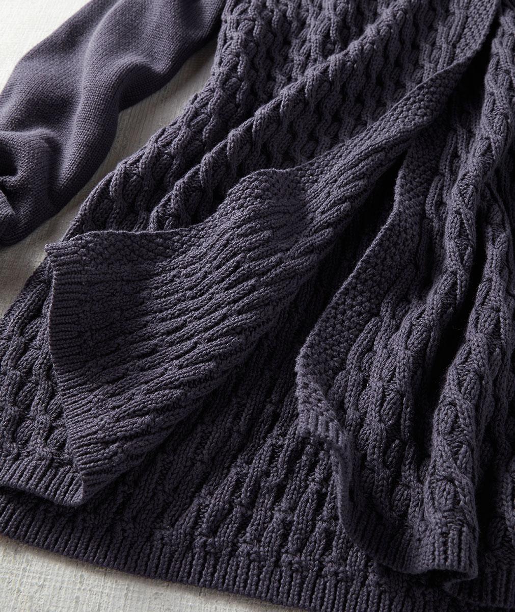 Women's Quay Cardigan Sweater in 100% Cotton | Carbon2Cobalt