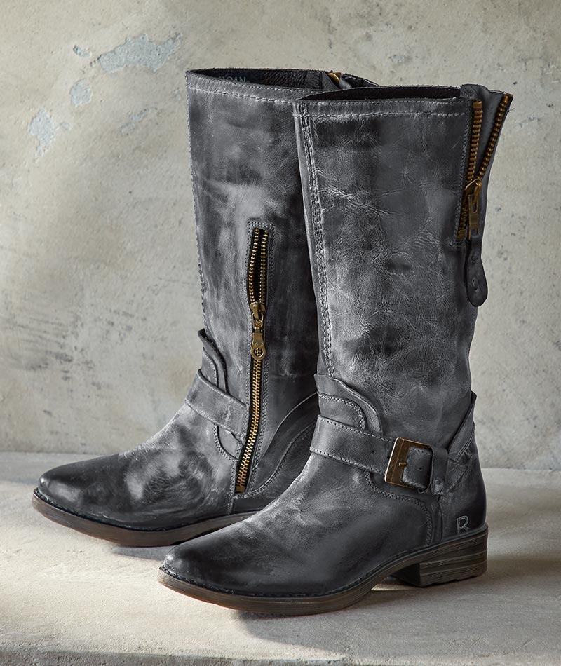 womens leather moto boots